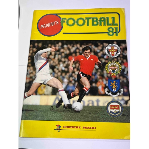 551 - Panini Football 81', Excellent condition with only Two stickers inside.