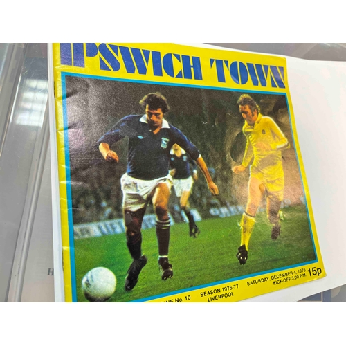 110 - Sex Pistols, Ipswich Town v Liverpool, 1976/77 Famous programme for collectible Sex pistols Advert