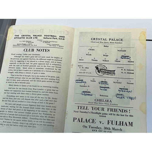 274 - 1952/53 Crystal Palace v Chelsea Friendlies (Floodlight Games), 28/9/52 PH TC, 1953/54 (March) 4 Pag... 