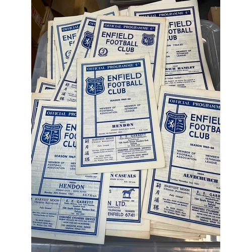 379 - Pack of Enfield 60's Programmes. 50+ in fair to good condition and usual faults.