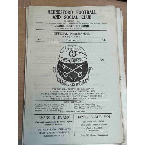 384 - Small Pack of 13 Hednesford Town from the 60's.