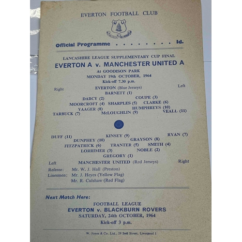 508 - 1964/65 Everton v Manchester United A', Lancashire League Supplementary Cup Final. S/S and clean