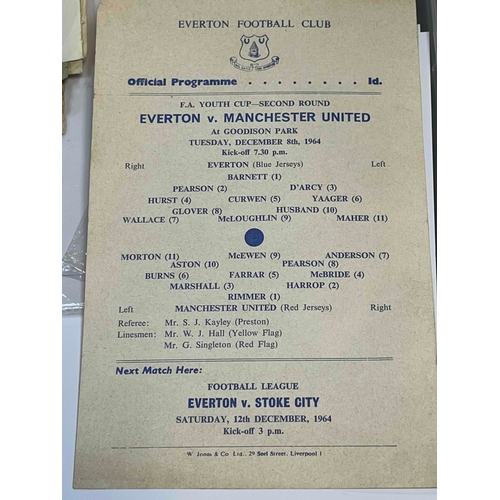 509 - 1964/65 Everton v Manchester United, FA Youth Cup, Second round.