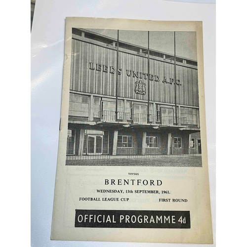 515 - 1961/62 v Leeds United v Brentford, League Cup First Round