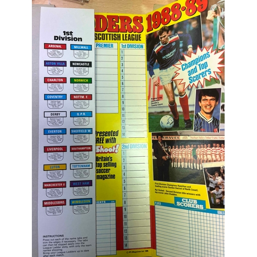 519 - League Ladders from Shoot, 86/87 with Division 1 plus Scottish premier and division 1, Plus the same... 