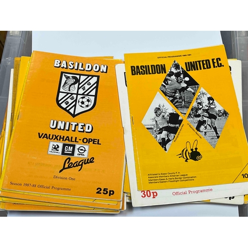 528 - Basildon 50 x 80's non league programmes