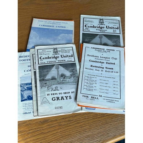 516 - Cambridge Utd 1960's homes/aways in good condition + 1 varsity match 15 progs