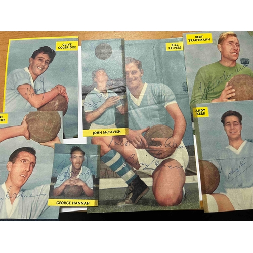 656 - 7 x Manchester City Player pics (from magazines) from the 50s'. Including Bert Trautmann, Andy Kerr,... 