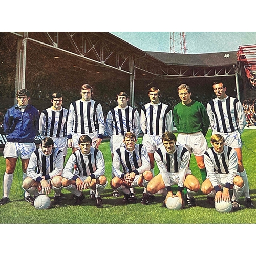 191 - West Bromwich Albion Late 60's autographs of players and teams, Plenty of great players signed team ... 