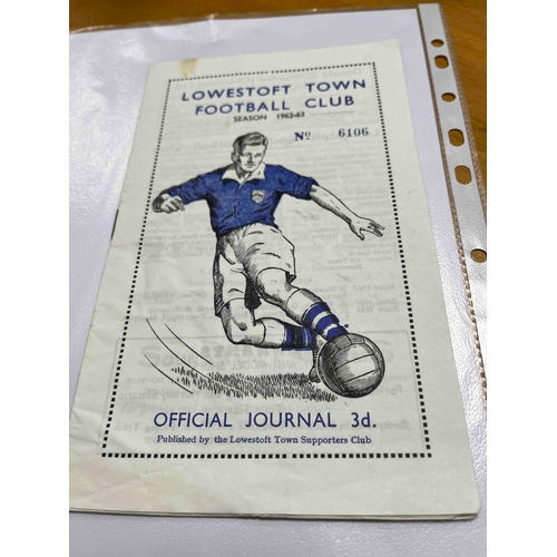 18 - 1962/63 Lowestoft Town v Tottenham A', good condition