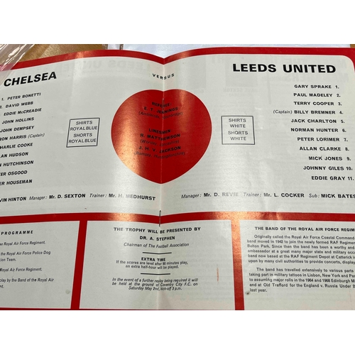 89 - 1970 FA Cup Replay programme, Chelsea v Leeds United. No TC