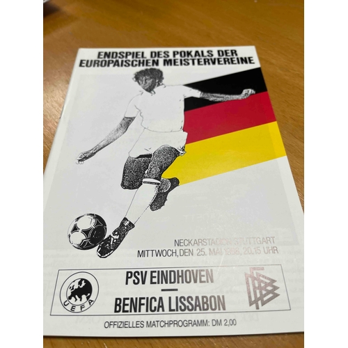 122 - 1988 European Cup Final, PSV Eindhoven v Benfica, in Stuttgart.