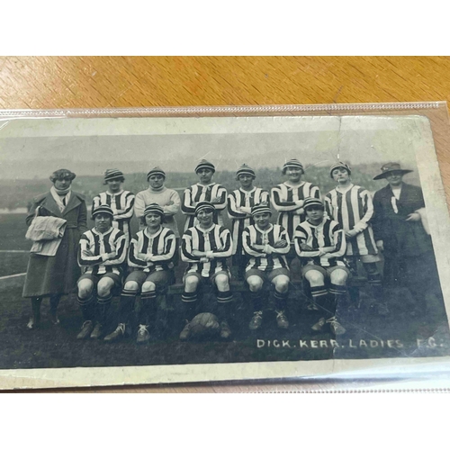 259 - Postcard - Dick Kerr ladies FC (Unknown date), creased