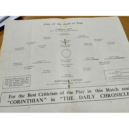 1 - 1925 FA Cup Final, Sheffield United v Cardiff City, signs of cover repair but otherwise in really go... 