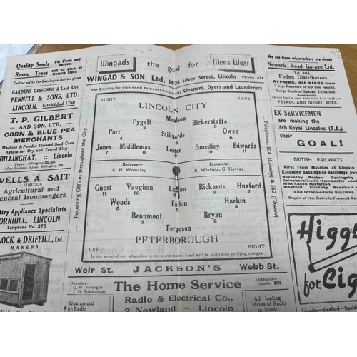 161 - 1948/49 Lincoln City v Peterborough, Midland league