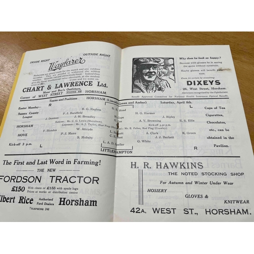 235 - 1937/38 Horsham v Littlehampton, clean condition,