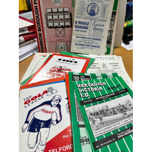 645 - Dagenham Non League programmes Home and Away from the 50's onwards