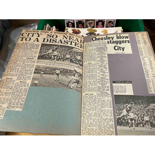 198 - 30+ Bristol City Scrapbooks from the 70's to the 90's , Newspaper cuttings from not only the Bristol... 