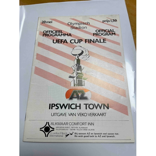 57 - 1981 UEFA Cup Final, AZ'67 Alkmaar v Ipswich Town v . Good condition