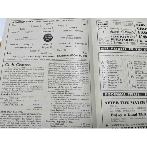 548 - 1937/38 Mansfield Town v Northampton Town, Great condition.