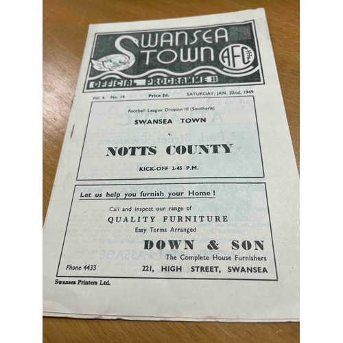 530 - 1948/49 Swansea Town v Notts County, TC