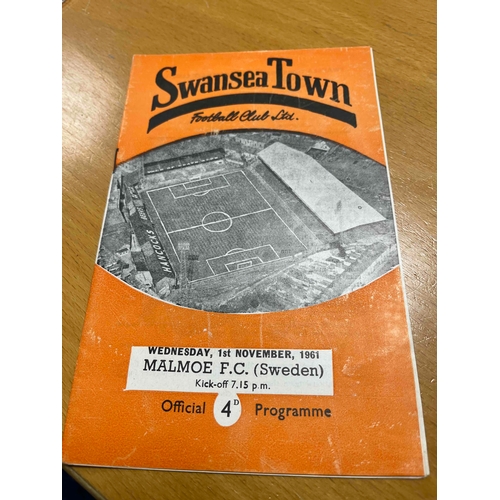 207 - 1961/62 Swansea Town v Malmo, Cup Winners Cup, Clean