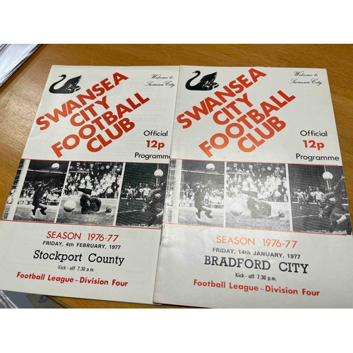 525 - 2 Swansea City Postponed from 76/77, Bradford City  14/1/77 and Stockport County 4/2/77