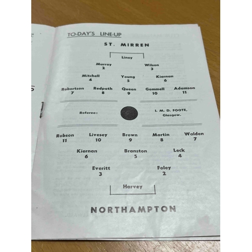 76 - 1965/66 St Mirren v Northampton Town, Paisley Charity Cup.