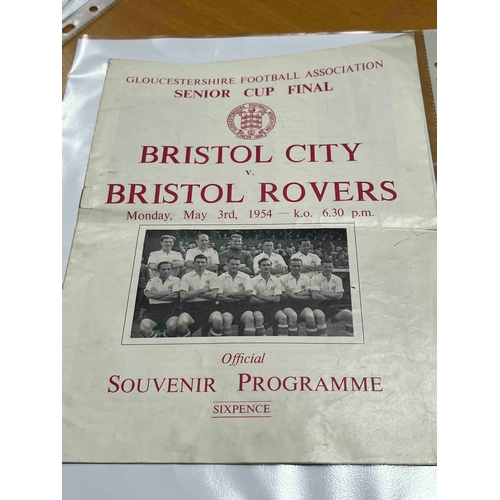 520 - Bristol City v Bristol Rovers 1953/54 Gloucestershire Cup Final.