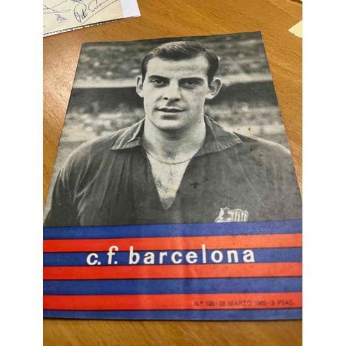 1 - 1961/62 Barcelona v Sheffield Wednesday, Inter Cities Fairs Cup. Home and away Legs, Includes two sh... 