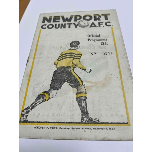 549 - 1946/47 Newport County v Birmingham City,