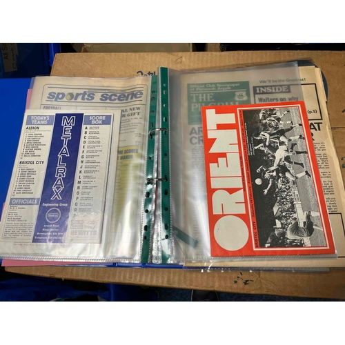 302 - Bristol city away folder 1975/76 Promotion Season. Includes Celebration match v Cardiff City as both... 