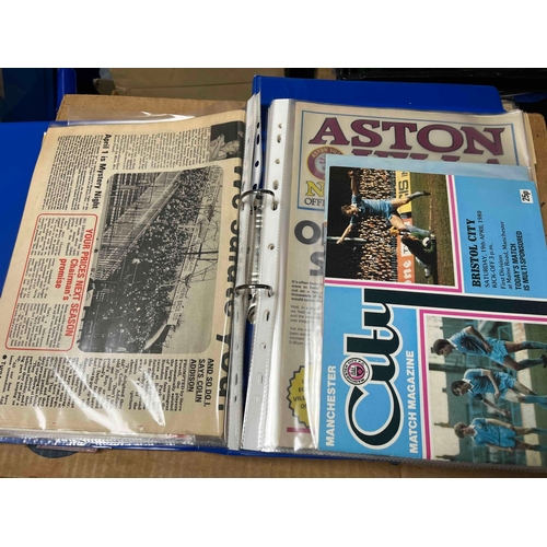 300 - Bristol city away folder 1979/80 . 27 Programmes including Anglo Scottish games.]