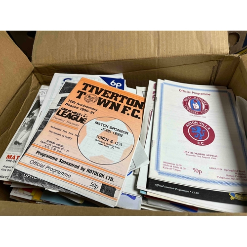 30 - 1 x Box of Non League v League Friendlies, generally from the 80's and includes Portsmouth, Wolves, ... 