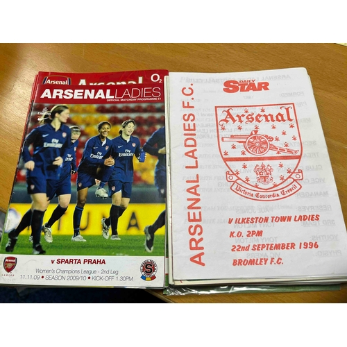 358 - 24 x Arsenal Ladies Programmes, some aways. 1992 to 2009/10