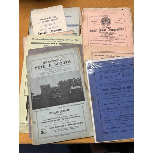 282 - Pack of 22 Amateur Athletics Programmes, mainly pre war from 1924 to 1930