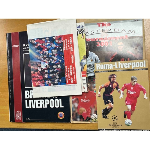 255 - Bag of Liverpool v Foreign Opposition, FC Sion 96/97, Roma 01/02, Eurovoetbal Junior Tournament 99, ... 