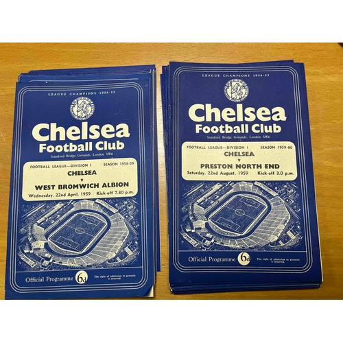 28 - Box of Chelsea100+  50's / 60's in great condition. Slight duplication