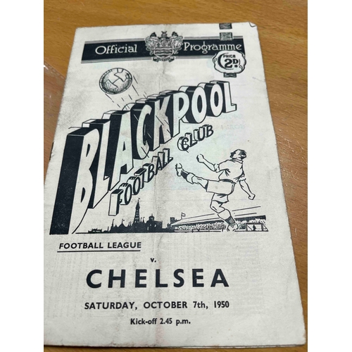 50 - 1950/51 Blackpool v Chelsea, Clean inside.