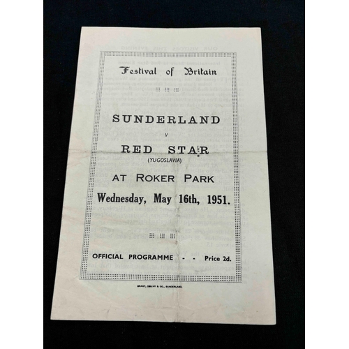 34 - Festival of Britain - Sunderland v Red Star 16/5/51, Folds