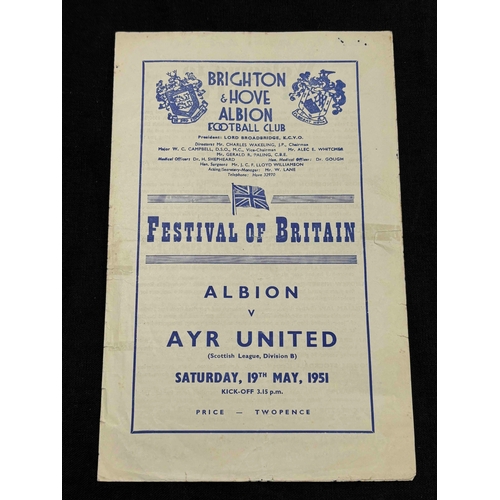 40 - Festival of Britain - Brighton v Ayr United 19/5/51, TC