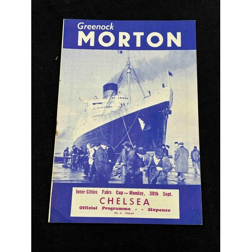 65 - Fairs Cup, Morton v Chelsea, 68/69 clean but has RS.