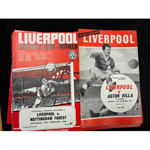 61 - 35 x Liverpool Homes from the 60's, includes 62/63 v Villa, 65/66 v United, 66/67 v United. Usual fa... 