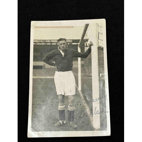 12 - Frank Clack autograph 1937, played for Birmingham, Brentford and Bristol City