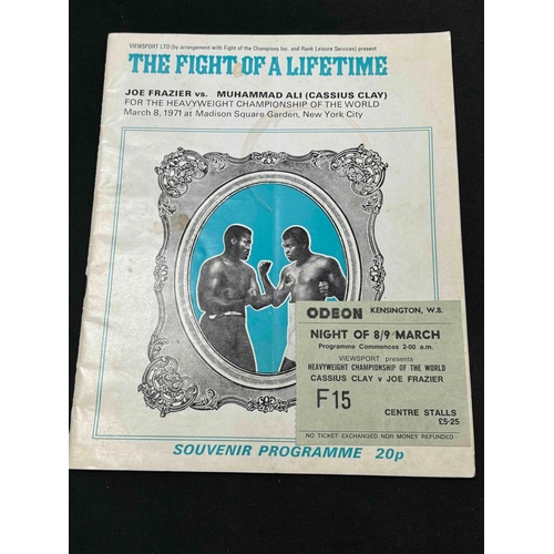 74 - Boxing, 1971 Joe Frazier v Muhammad Ali, Heavyweight Championship of the World, Maddison Square Gard... 