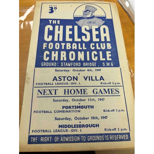 190 - 1947/48 Chelsea v Aston Villa, good