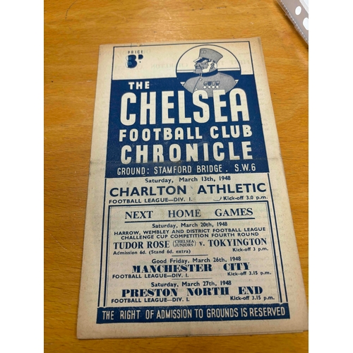 193 - 1947/48 Chelsea v Charlton, usual faults