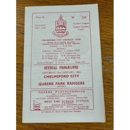 275 - 1959/60 Chelmsford City v Queens Park Rangers fr.