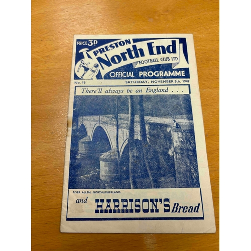 285 - 1949/50 Preston North End v Chesterfield, RS.