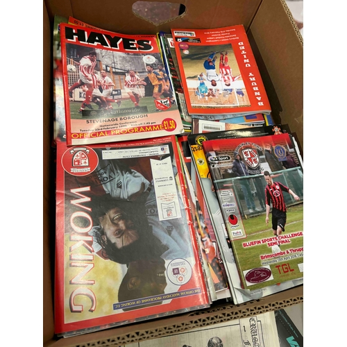 299 - Banana Box of non league (approx 350) 90s onwards.
Teams include but not inclusively.
Kidderminster,... 